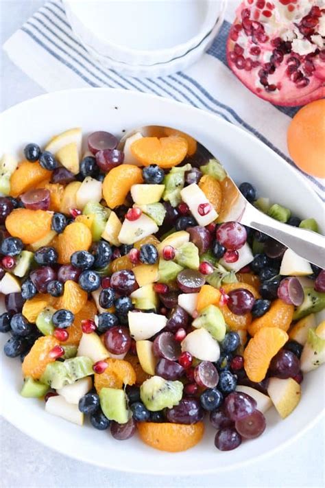 In different forms, fruit salad can be served as an appetizer, a side salad, or a dessert. Easy Winter Fresh Fruit Salad | Mel's Kitchen Cafe