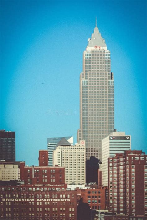 Cityscape Of Downtown Cleveland Ohio Editorial Stock Photo Image Of
