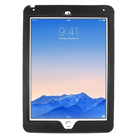 Ipad Air 2 Case By Insten Hybrid Dual Layer Stand Rubber Siliconepc