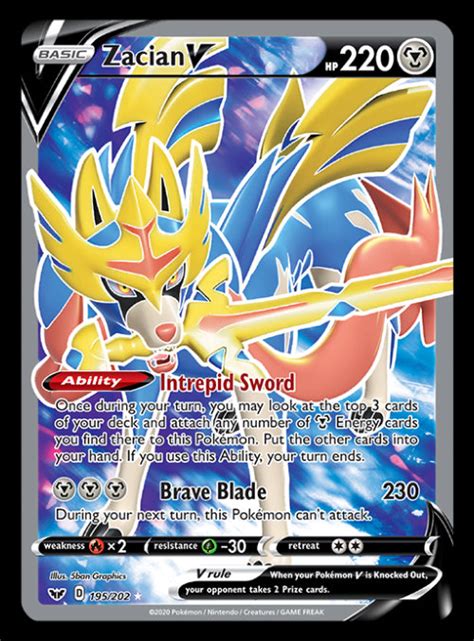 Nov 20, 2020 · the pokémon tcg: Pokemon Zacian V 211/202 Sword Shield Secret Rare Gold ...