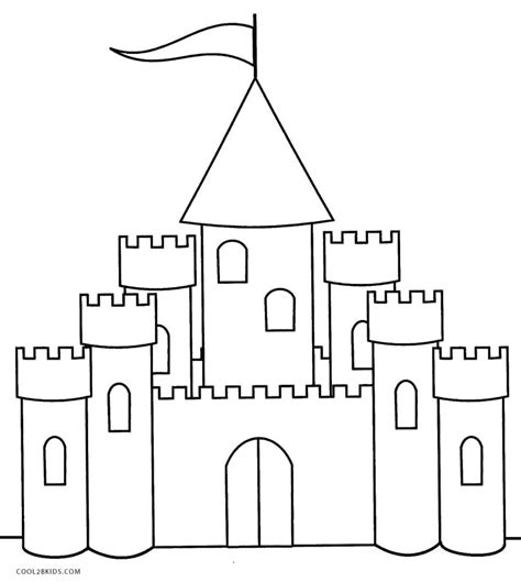 Dibujos de Castillos para colorear Páginas para imprimir gratis