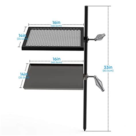 Stanbroil Adjustable Swivel Grill Steel Mesh Cooking Grate With Spike