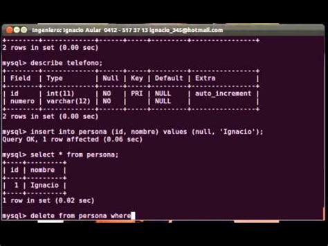 010 Eliminar Los Datos Almacenados En Una Tabla De MySQL En GNU Linux