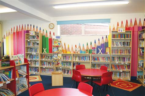 Bowden Primary School Library Pencils Feature Wall From