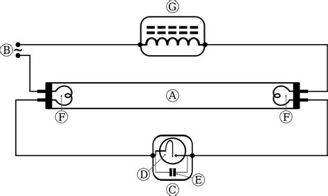 Wiring Diagram Of Fluorescent Lamp Wiring Digital And Schematic