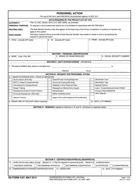Da Form 4179 Fillable Printable Forms Free Online