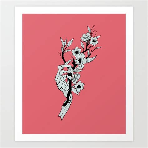 Skeleton Love Hands Holding Flowers Skeleton Flower Skeleton Tattoos