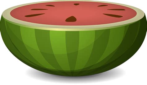 Watermelon clipart half watermelon, Watermelon half watermelon Transparent FREE for download on 