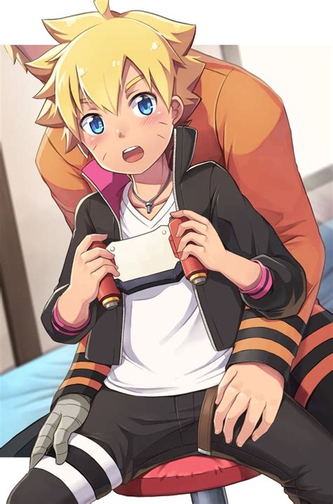 Playing Video Games With Otou Chan Boruto And Naruto Anime Naruto Boruto Anime