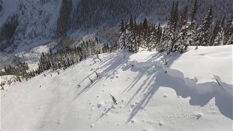Drone Footage Of A Recent Avalanche Youtube