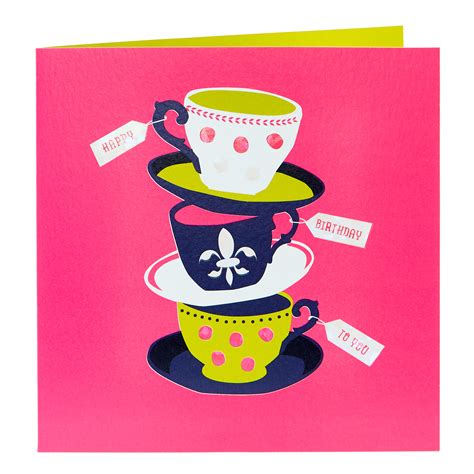 Check spelling or type a new query. Buy Birthday Card - Stack Of Teacups for GBP 0.99 | Card Factory UK