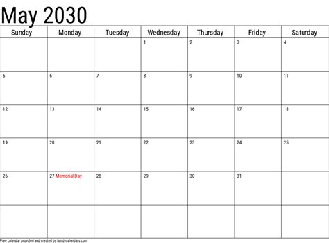 March 2030 Calendar With Holidays Handy Calendars