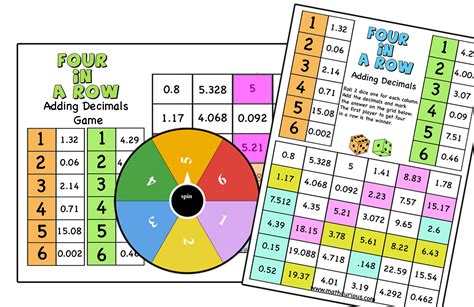 Decimal Operations Gamesworksheets Mathcurious