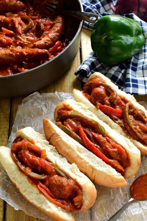 They cook to be really juicy and acquire the flavor of the vegetables while cooking. Sausage and Pepper Sandwiches | Recipe | Stuffed peppers ...