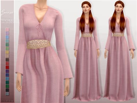 Sansa Dress By Sifix At Tsr Sims 4 Updates