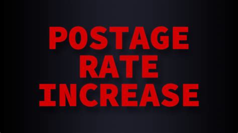 Usps Postage Rate Changes Direct Mail Services