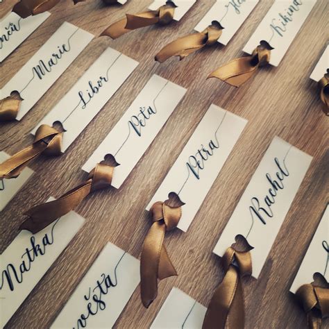 Finished These Wedding Place Cards Yesterday Rcalligraphy