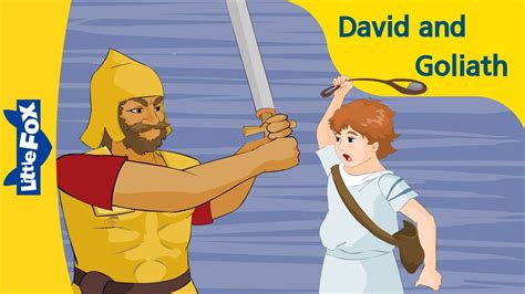 David And Goliath Bible Story Cartoon