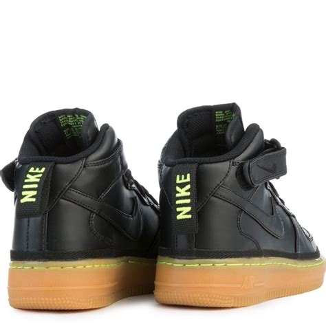 Buy nike air force 1 and get the best deals at the lowest prices on ebay! Air Force 1 Mid LV8 (GS) Black/Lime Green/Gum