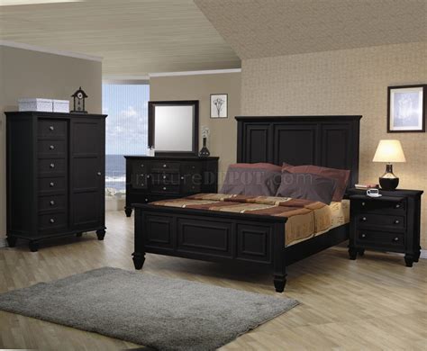 Enjoy free shipping & browse our great selection of furniture, headboards, bedding and more! Black Finish Classic 5 Pc Bedroom Set W/Oversized ...