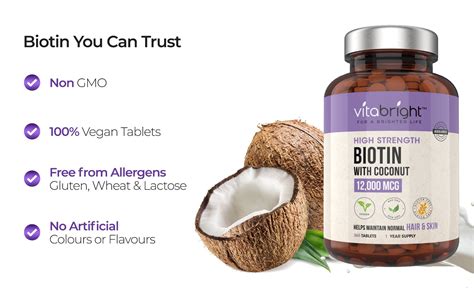 Biotin Tablets With Coconut Best Biotin Supplement For Hair Growth