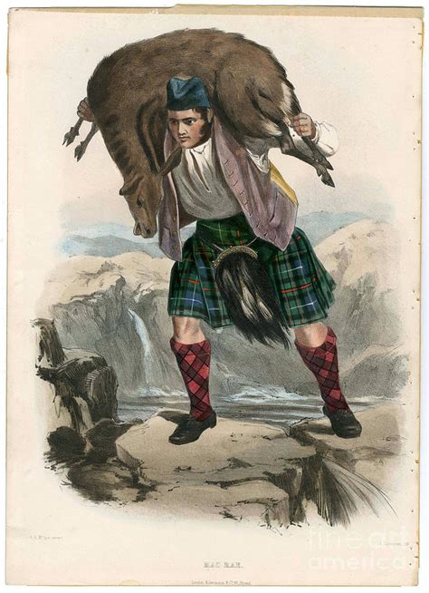 Clans Of The Scottish Highlands 1847 Painting By Motionage Designs