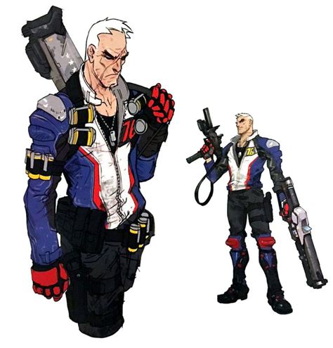 Soldier 76 Early Concept From Overwatch Illustration Artwork Gaming