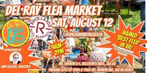 Del Ray Vintage And Flea Market August Edition 1900 Mt Vernon Ave