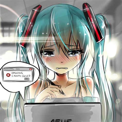 Miku Crying By Mikeezen On Deviantart