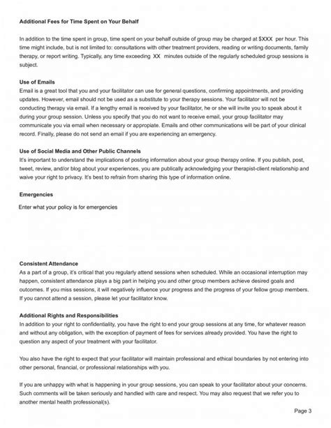 group therapy consent form pdf template