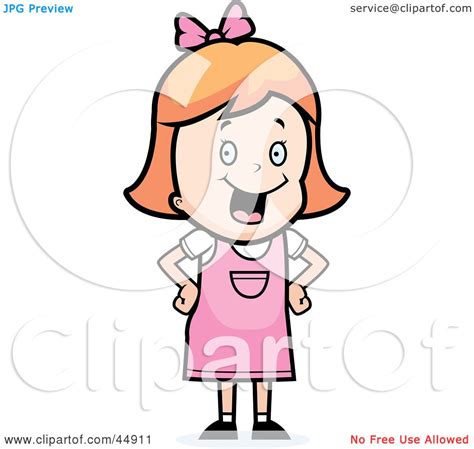 Royalty Free Rf Clipart Illustration Of A Happy Red Haired Caucasian