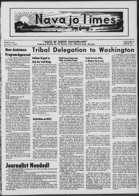 Navajo Times, 1961-07-05 | Arizona Memory Project