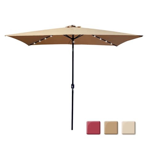 Arlmont And Co Minerba 120 X 78 Rectangular Beach Sunbrella Umbrella