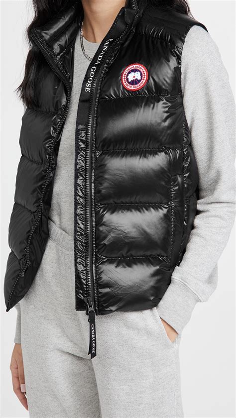 canada goose synthetic cypress vest in black lyst