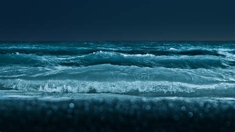 Water Sea Waves Night Wallpapers Hd Desktop And Mobile Backgrounds