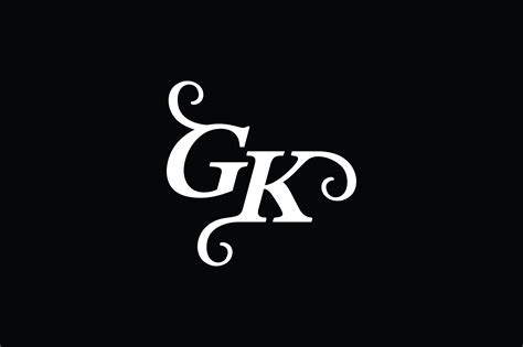 Monogram Gk Logo V2 Illustration Par Greenlines Studios · Creative Fabrica