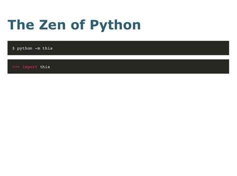 Zen And The Art Of Python