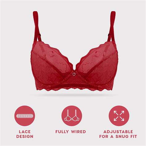 Vanever Lace Bra For Women Sexy Bra With Underwire Gathered Unpadded Ultra Thin Cups Breathable