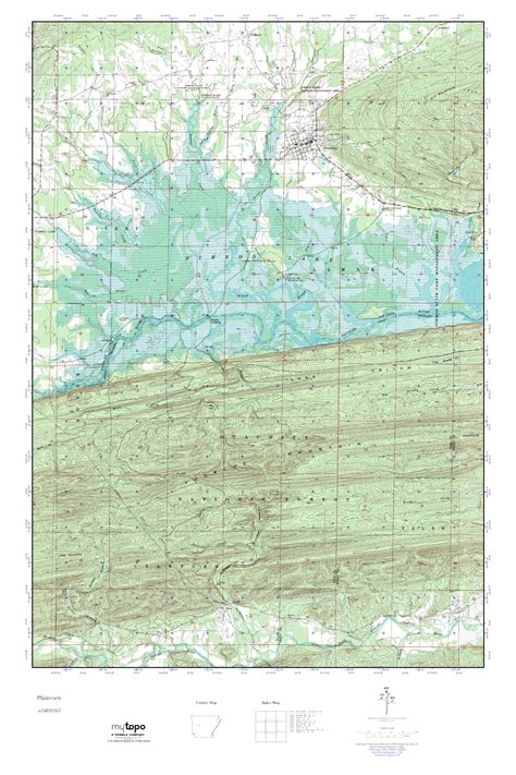 Mytopo Plainview Arkansas Usgs Quad Topo Map
