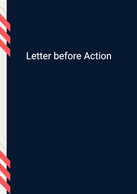 letter before action template in word doc poor quality of product docpro