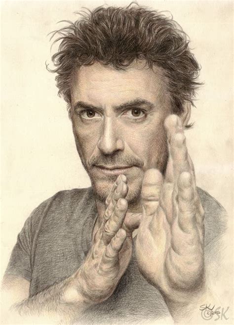 Robert Downey Jr Guy Drawing Color Pencil Drawing Portrait Drawing