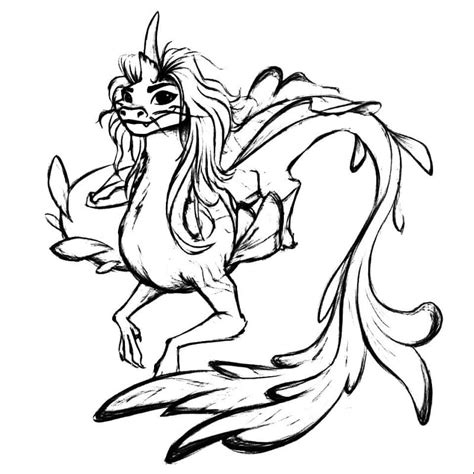 Dragon Sisu 4 Coloring Page - Free Printable Coloring Pages for Kids