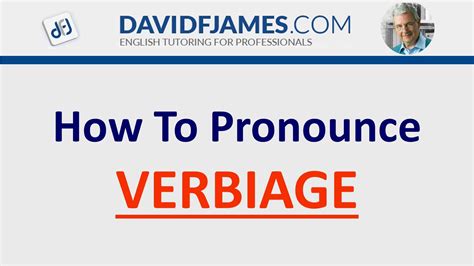 Learn How To Pronounce Verbiage Verbiage In A Sentence