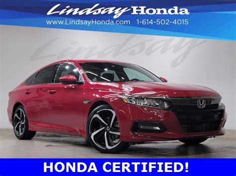 Certified Pre Owned 2020 Honda Accord Sedan Sport 4d Sedan In Columbus
