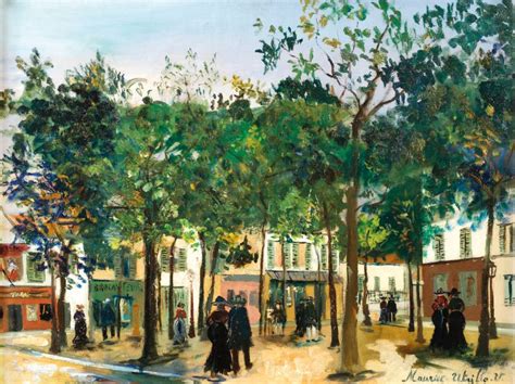 Maurice Utrillo Paris 1883 Dax 1955 La Place Du Tertre À