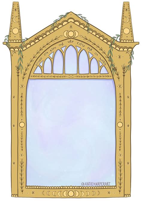Mirror Of Erised Boho Witchy Mirror By Katieharperart Redbubble In