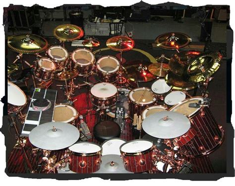 Neal Peart Of Rush Drum Kit Drums Drum Kits Percussion Instruments