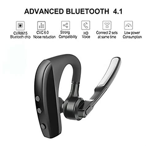 Bluetooth Headset V41 In Ear Wireless Hands Free Headphone With Mic
