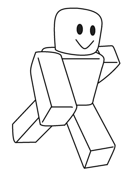 Simple Roblox Coloring Page Free Printable Coloring Pages For Kids