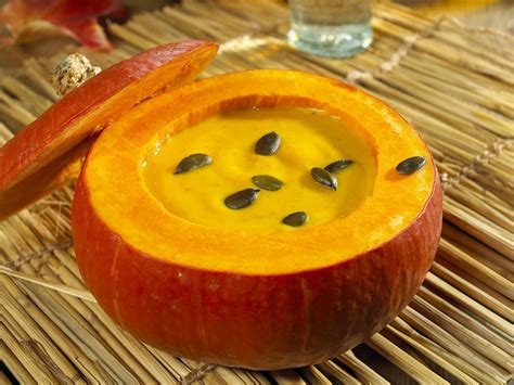 Pumpkin Soup In Pumpkin Bowls Recipe Eat Smarter Usa
